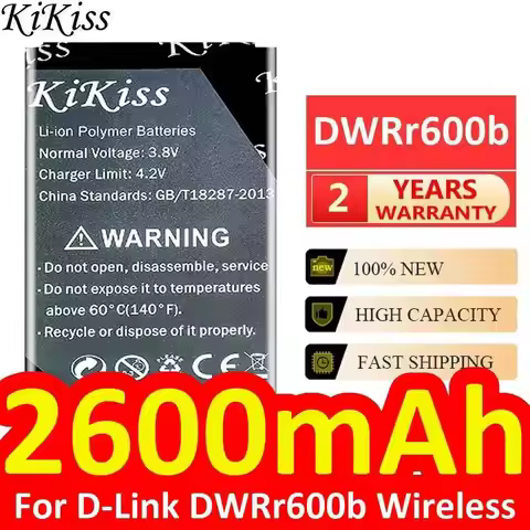 2600mAh For D-Link DWRr600b BM600 Wireless Router Battery Durable Reliable Replacement