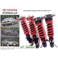 D7 TOYOTA COROLLA SEG AE90 AE100 AE101 AE111 ADJUSTABLE HI LOW BODY SHIFT SUSPENSION HIGH LOW  COILO