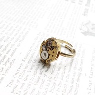 1950年代 金 BULOVA 古董錶機芯戒指