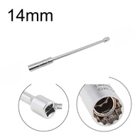 1 piece 14mm 16mm 3/8 Drive 12 Inch Magnetic Spark Plug Socket Fit for BMW Nissan Honda 12 Point Wal