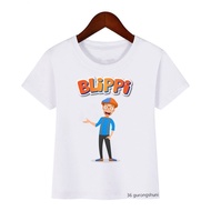 Hip Hop Fashion Baby Tops Funny Blippi T Shirt Stevin John Cartoon Print T Shirt Tv Show Kids Little