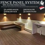 Outdoor Fence Panel Wall Panel Fluted Panel WPC Durable Strong Material Outdoor WPC Fluted Panel