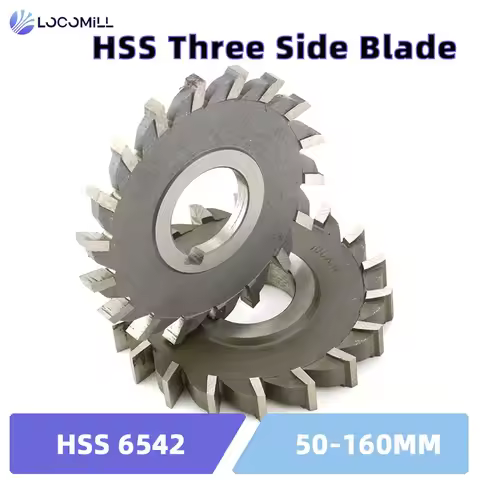 LOCO Hot 1PCS 50mm 63mm 75mm 80mm 100mm 125mm 130mm 150mm HSS Three Straight Tooth Blade Face Millin