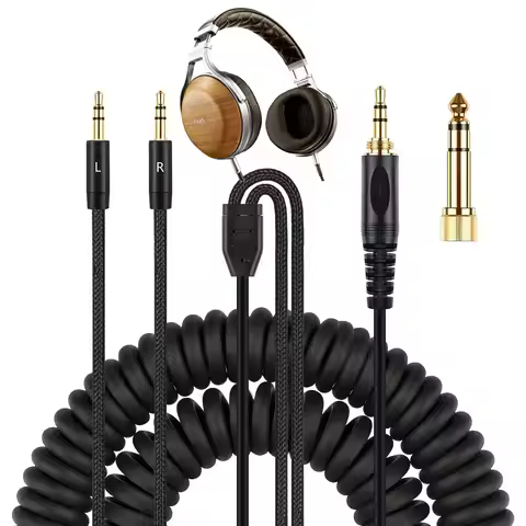 V-MOTA AHD5200 Audio Cable (Dual 3.5mm Plugs Version) Compatible with Denon AH-D7200 AH-D7100 AH-D92