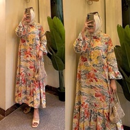 ORLA LONG RAYON DRESS FOR WOMEN // MOTIF WOMEN'S DRESS // RAYON MOTIF BUSUI DRESS // LATEST WOMEN'S 