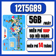 Sim 4G Mobi Dùng 14 Tháng Không Nạp Tiền – Sim Có 5GB/ngày Data Tốc Độ Cao + Gọi 100p Nội Mạng mỗi t