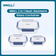 BBELL Food Storage Containers Glassware (3in1)