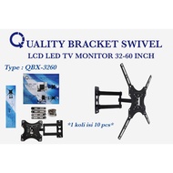 LED TV BRACKET SWIVEL MONITOR 45 15 20 32 42 60 IN INCH IMPORT LED FORWARD REVERSE ROTATE IRON 6 DIR