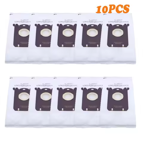 10Pcs/Lot S-Bag Vacuum Cleaner Dust Bags Compatible with AEG GR201SM Electrolux E201S Philips FC8021