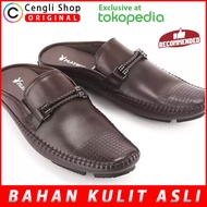 SEPATU SANDAL PLAYBOY PRIA ORIGINAL KULIT ASLI BRANDED DAV-BECKAM