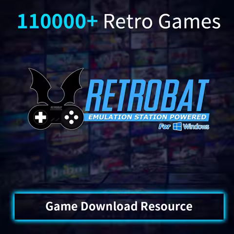 Games Download Resource with 110000+ Retro Games Retrobat System For PS1/PS2/PS3/PSP/DC/Wii/N64 Supp
