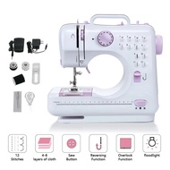 VGO New Sewing Machine FHSM 505A Pro Upgraded 12 Sewing Portable Mini Sewing Machine Mesin Jahit 505