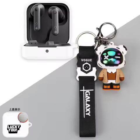 For CMF By Nothing Buds Pro2 Case Cartoon Bear CMF Nothing Buds Pro2 Silicone Soft Case Cute Keychai