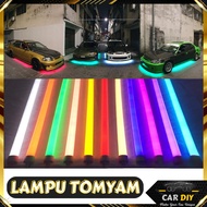 CAR DIY Tomyam LED Tube Light Bumper Light 2 Feet T8 Light Tube RGB 12V/24V For Car Truck Lorry 2 Kaki Lampu Bumper Lori