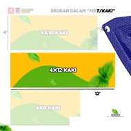 BANNER 3x5ft | 3x6ft | 10x3ft | 12x4ft | CUSTOM DESIGN (PELBAGAI SAIZ)