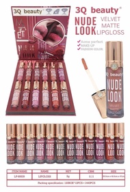 (MY SELLER) 3Q Beauty Lips Gloss 12 Pcs