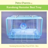 PnP Skybox - Iron Hamster Cage PetsNPlants.Id 47 cm biru