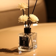 50ML Aromatherapy Air Freshener Reed Diffuser with Square Bottle Essential Oil Dried Flower For Home