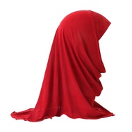 Beautiful Plain Small Girl Hijab Headscarf Simple Cute 2-6 Hijab Years Hats Scarves Girls Caps J4e3