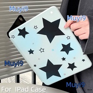 INS Creative Individuality Fresh Blue Smudged Star For IPad10.2 Shell Ipad10th Cover Mini6 Case Ipad Air Cover Air5 Anti-fall Case Pro11/ipad12.9 Anti-bending Cover Ipad Gen9 Shell