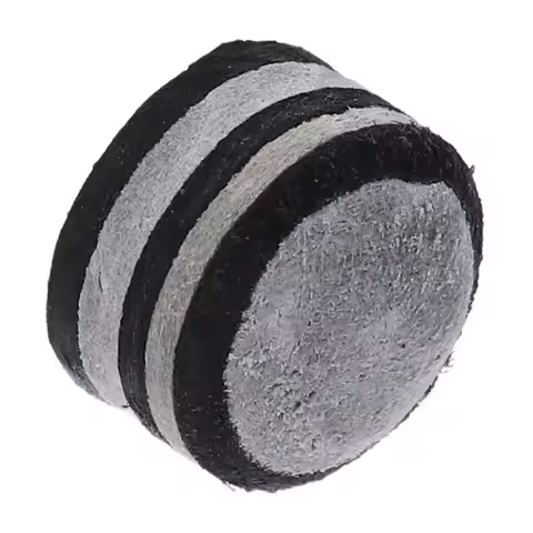 6 Layer Snooker Cue Tips Replacement 10Mm Black White Pigskin Glue on Laminated Billiard Cue Stick S
