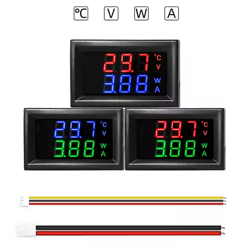 High Quality DC 100V 10A Voltmeter Ammeter LED Amp Dual Digital Volt Meter Gauge Power Meter Ampere 