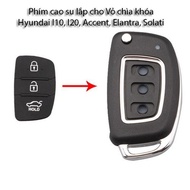 Combo of 2 Rubber Keys to Replace Hyundai Accent Elantra I20 Solati 3 Button Key Case