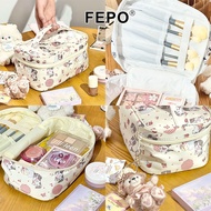 Large Capacity Handheld Makeup Bag Luxury Portable Travel Makeup Bag