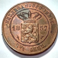 uang kuno koin jaman belanda benggol 1857#34