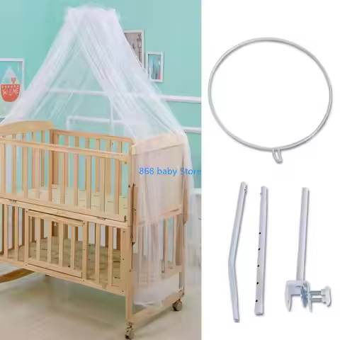 29EE Baby Net Stand Clip Adjustable Height Crib Netting Canopy Holder