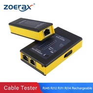 Zoerax Rechargeable/normal Network Cable Tester RJ45 RJ11RJ12 Network LAN Ethernet RJ45 Cable Tester