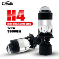 P8PRO รถ LED ไฟหน้ารถ LED มินิโปรเจคเตอร์ H4 LED ไฟหน้าหลอดไฟโปรเจคเตอร์ Lampu Kereta LED