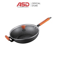 ASD HITECLIFE 32CM DIE CAST SKILLET WOK WITH LID / F373