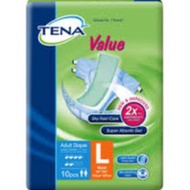 TENA VALUE ADULT DIAPERS L SIZE 10S (1 PACK)