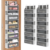 2 Packs 5-Layer Door Storage Storage Bag with 10 Side Mesh Pockets, 45 Pounds (about 21.8 kg) Load C