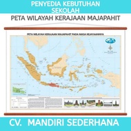 GANTUNGAN Majapahit royal region map hanging map/ history map/ educational map/