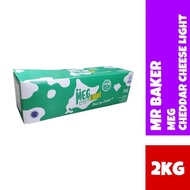 Meg Cheddar Cheese Light 2kg / Cheese parut / Pizza Cheese / Halal / Mr Baker