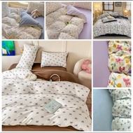 Adrian's 2100TC/1400TC Set Comforter 7-dalam-1/comforter tebal/Berkualiti Tinggi (queen/king)Lembut