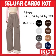 KGT CARGO Bamboo Slack Cargo Bertali 230GSM 4 POCKETS Ladies Cargo Slack Pants Seluar Getah Cargo 19