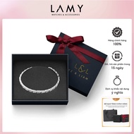 Vòng tay nữ LYZ & LIAM Serpenti Viper L&L Cuff Silver - Gift Box Hộp quà tặng nơ đỏ