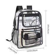 ( 20-35L) Hand Carry Bag Transparent Backpack with 13inch Laptop Bag Travel Beg School Travel Office