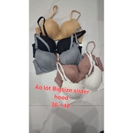 Sister hood women's bra without padding, with C-cup left-shaped underwire to lift and hug v1 to prev