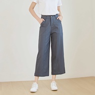 Eyouth 1086 Women's Pants High Waist pants culottes pants wide leg pants straight leg pants