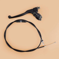 Black Left 7/8" 22mm Universal Clutch Brake Handle Lever&Throttle Cable Line Kit Fit For XR80 XR100 