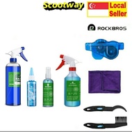 Rockbros Chain Cleaner Tool Degreaser Spay &amp; Lubricant Complete Kit for Bicycle