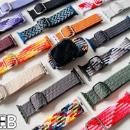 Nylon Braided Strap Woven Nylon Band Strap for Watch 1 2 3 4 5 6 7 Smart Watch T5 T500 IWO