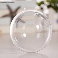 (duyongmoon) Transparent Open Plastic Christmas Decor Bauble Ornament Gift Present Box [NEW]