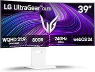 LG 39GX90SA-W Ultragear WQHD (3440x1440) Curved OLED Gaming Monitor 240Hz 1ms Compatible with NVIDIA