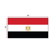 Egypt Flag 3x6ft, Bendera Egypt 3x6ft, Polyester