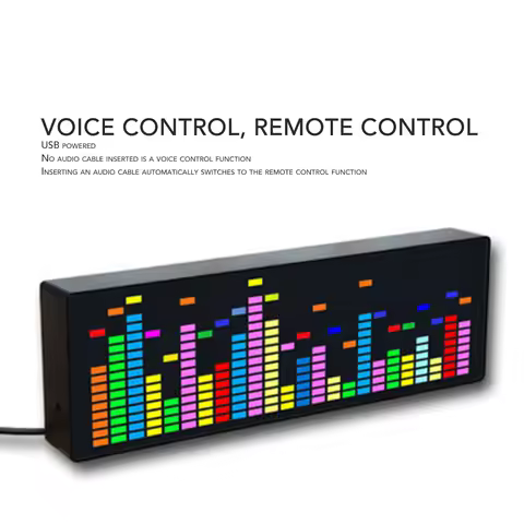 Music Spectrum Display Cable Control 5V Accurate Long Service Life 7 Color Effects Music Spectrum An